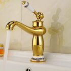 Torneira Super Luxo Ouro Pia / Lavabo Vintage + Porcelana