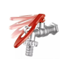 Torneira Tanque 1/2 Metal Esfera 1/4 Volta Trava Cadeado Casa