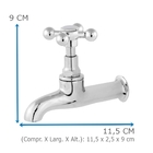 Torneira Tanque E Jardim Oliveira 1126 1/2 C-33 Em Metal