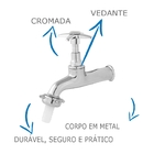 Torneira Tanque E Jardim Oliveira 1128 1/2 X 3/4 C-23 Em Metal