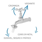 Torneira Tanque E Jardim Oliveira 1128 3/4 C-33 Em Metal
