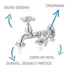 Torneira Tanque E Maquina De Lavar 1428 C31 Oliveira Metais
