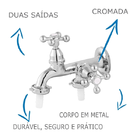 Torneira Tanque E Maquina De Lavar 1428 C52 Oliveira Metais