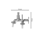 Torneira Tanque E Máquina De Lavar De Metal 1/4 De Volta C61