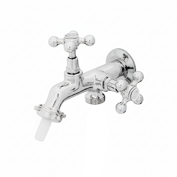 Torneira Tanque E Máquina de Metal Com Saída Dupla C33 Casagr