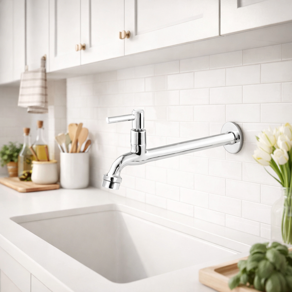 Torneira Tanque Jardim Coz. Parede Metal Arejador 1159 C-34 C