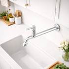 Torneira Tanque Jardim Coz. Parede Metal Arejador 1159 C-34 C