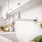 Torneira Tanque Jardim Coz. Parede Metal Arejador 1159 C-34 C