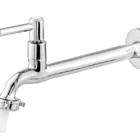 Torneira Tanque Jardim Coz. Parede Metal Com Bico 1159 C-72