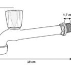 Torneira Tanque Jardim Cozinha Parede Abs 1058 C-25 ¼ Volta P