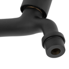 Torneira Tanque/jardim/cozinha Reta Preto/black Parede 22cm