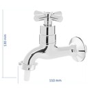 Torneira Tanque Jardim Garagem Parede Abs CA06 Doan