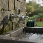 Torneira Tanque Jardim Maquina Cromada C/ Bico P/ Mangueira