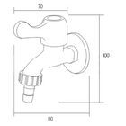 Torneira Tanque Jardim Maquina Cromada C/ Bico P/ Mangueira