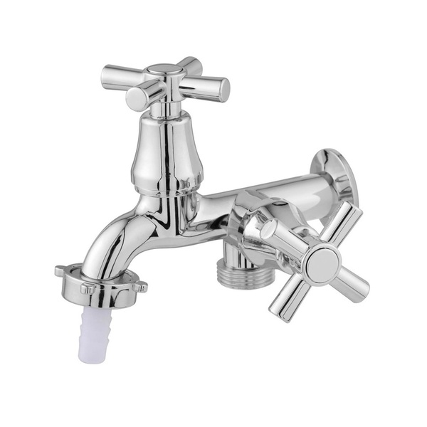 Torneira Tanque Maquina 2 Saídas 1/4 Volta C31 Cromado