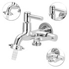 Torneira Tanque/maquina 2 Saídas Alavanca Metal Cromado 1/4v