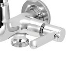 Torneira Tanque/maquina 2 Saídas Alavanca Metal Cromado 1/4v