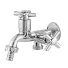 Torneira Tanque Máquina Lavar 2 Saídas Abs Cromado 1031 C31 P