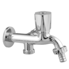 Torneira Tanque Máquina Lavar 2 Saídas Abs Cromado 1031 C50 P