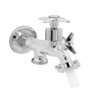 Torneira Tanque Máquina Lavar 2 Saídas Metal Cromado C-23 Cor