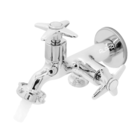 Torneira Tanque Máquina Lavar 2 Saídas Metal Cromado C-23 Pra