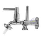 Torneira Tanque Máquina Lavar 2 Saídas Metal Cromado C-34 Cor