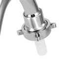 Torneira Tanque/maquina Mesa Bica Móvel Bico 2 Saídas Metal