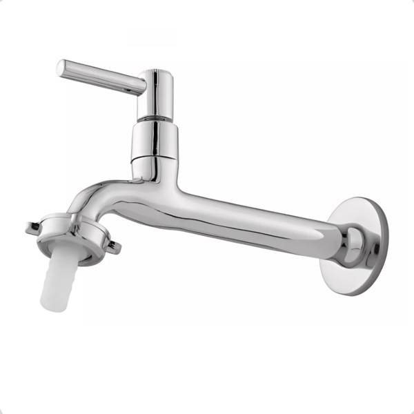 Torneira Tanque Pia Metal18 Cm Com Bico 1/4 De Volta