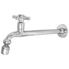 Torneira Tanque Reta Metal Bico Móvel Parede 18cm 1/4v C31 Ca