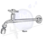 Torneira Tanque Reta Metal Bico Móvel Parede 18cm 1/4v C31 Ca