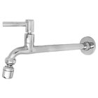 Torneira Tanque Reta Metal Bico Móvel Parede 18cm 1/4v C34