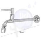 Torneira Tanque Reta Metal Bico Móvel Parede 18cm 1/4v C64  C