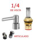 Torneira Tanque Reta Metal Bico Móvel Parede 18cm 1/4v C64  C