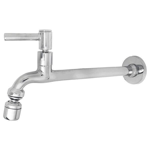 Torneira Tanque Reta Metal Bico Móvel Parede 18cm 1/4v C64 Ca