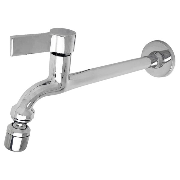 Torneira Tanque Reta Metal Parede 18cm 1/4v C70 Luxo Casagran