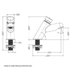 Torneira Temporizada Mesa Bica Baixa Cromada Pressmatic Docol