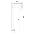Torneira Temporizada Mesa Bica Alta Cromada Sensor 1187.C80 Lorenzetti