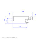 Torneira Temporizada Parede Bica Baixa Cromada Prata Decamatic Eco Deca 1172.C