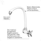 Torneira Tigre Abs Multiuso Parede Movel Cross 1/2-3/4 Branca