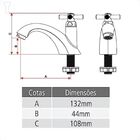 Torneira Tigre Lavat Mesa Orbe Branca 1/2" Blister