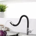Torneira Tipo Mesa Gourmet P/ Cozinha Bica Flexível Preta - L