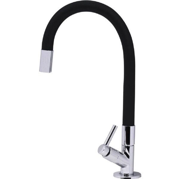 Torneira Tipo Mesa Gourmet P/ Cozinha Bica Flexível Preta - L