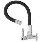 Torneira Tipo Parede Gourmet P/ Cozinha Bica Flexível Preta -