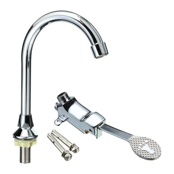 Torneira Valvula Pedal Acionamento Controle Sem Maos Pes Hosp