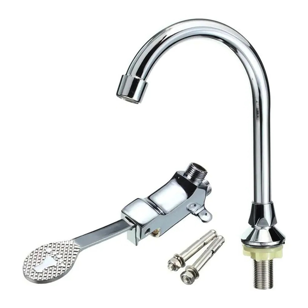 Torneira Valvula Pedal Acionamento Pes Sem Maos Pia Hospital