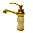 Torneira Vintage Bancada Dourada Luxo Monocomando Marmore Agu