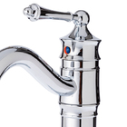 Torneira Vintage Retrô Bica Alta Cromada Veneza Q/f
