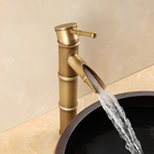 Torneira Vintage Retro De Bambu Monocomando Misturador Inox