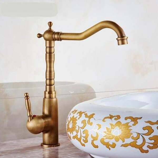 Torneira Vintage Retrô Monocomando Bronze Antigo 60113B