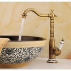 Torneira Vintage Retrô Monocomando Bronze C/ Porcelana Quente